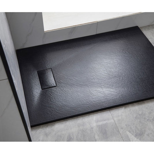 Slate Shower Base - BLACK